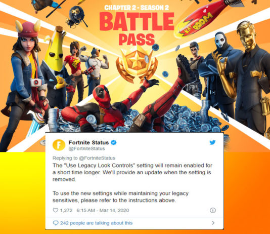 Fortnite Delayed the ‘Legacy Look Controls’ removal plan